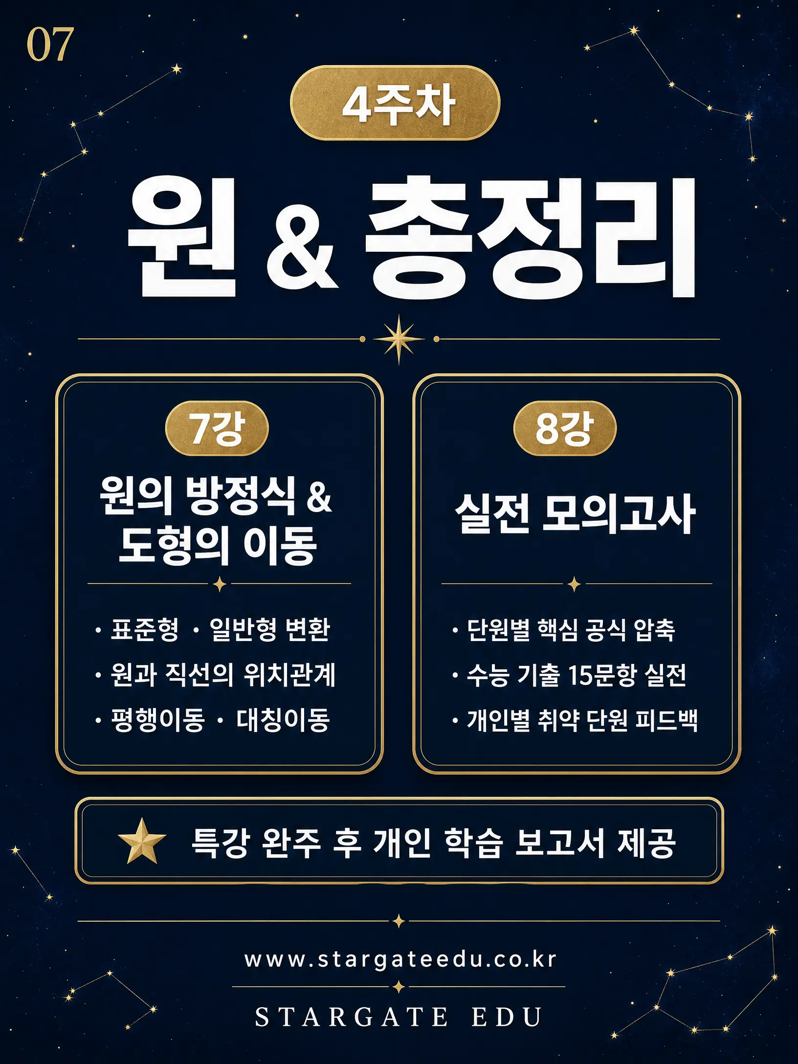 공통수학1 4주차 · 원 & 총정리